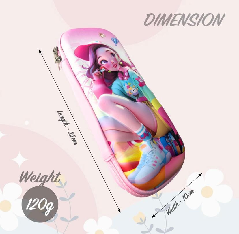 3D EVA Animated Design Pencil Case