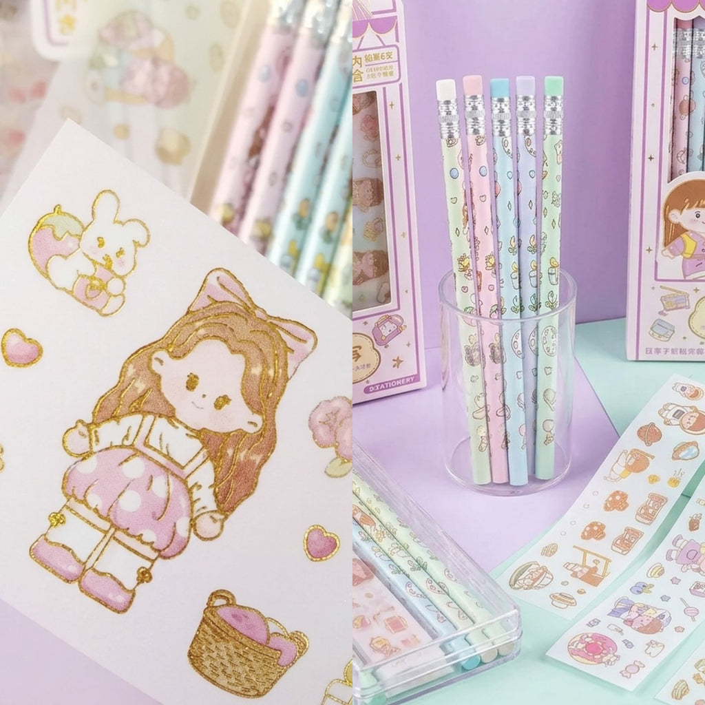 Pencil Set & Sticker
