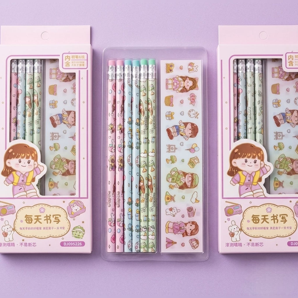 Pencil Set & Sticker