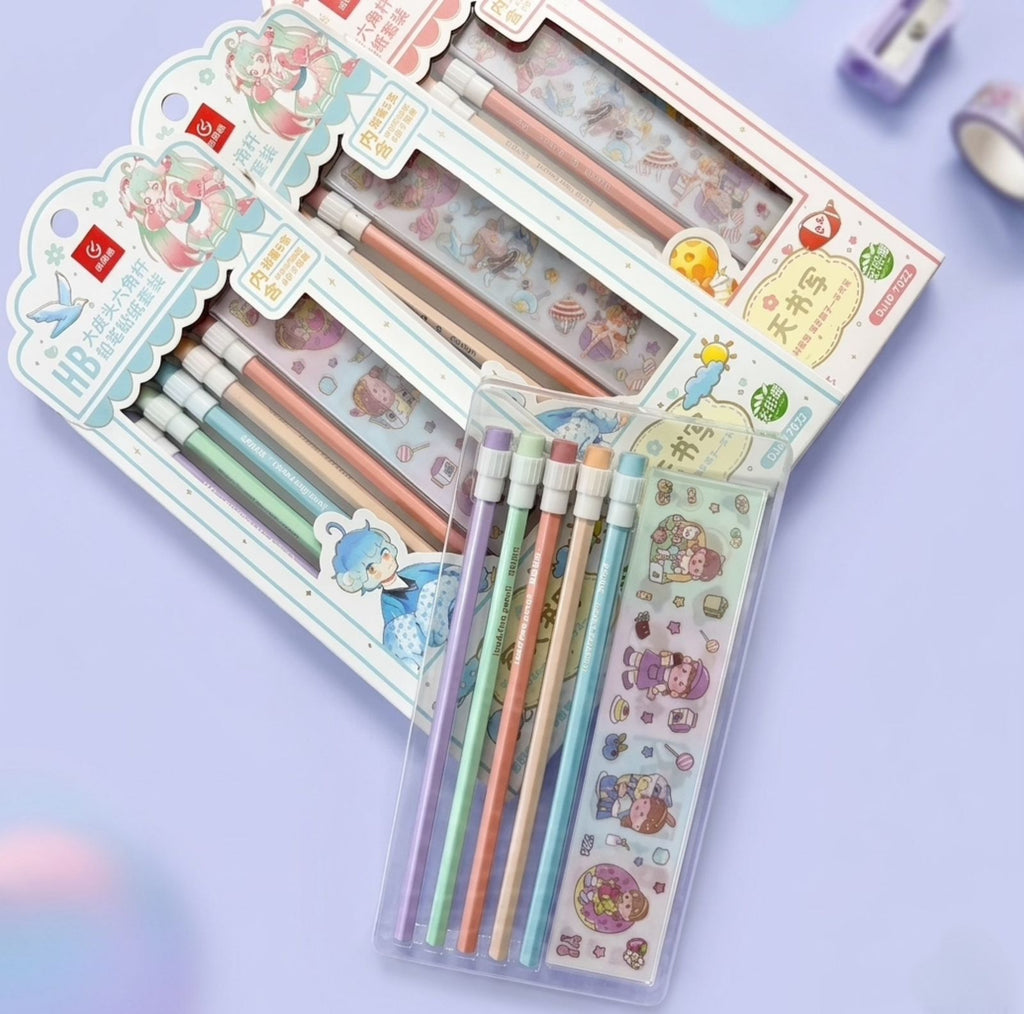Pencil Set & Sticker