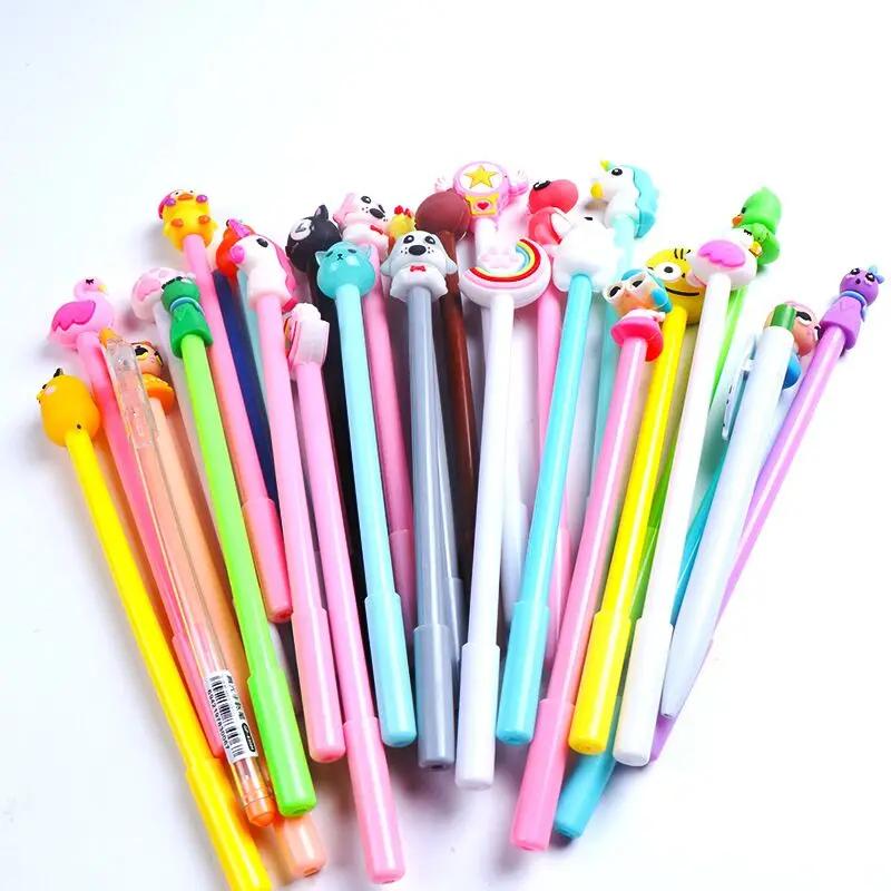Mix Fancy Gel Blue Pen | Set of 12pcs