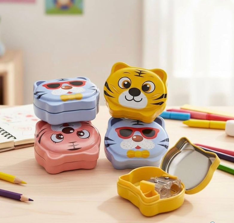Cat Metal Pencil Sharpener for Kids