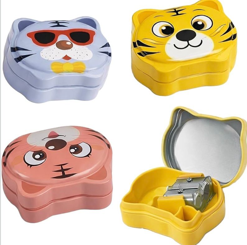 Cat Metal Pencil Sharpener for Kids