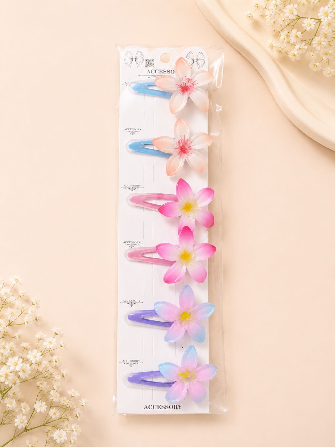 Flower Hair Clip | 2 Pair